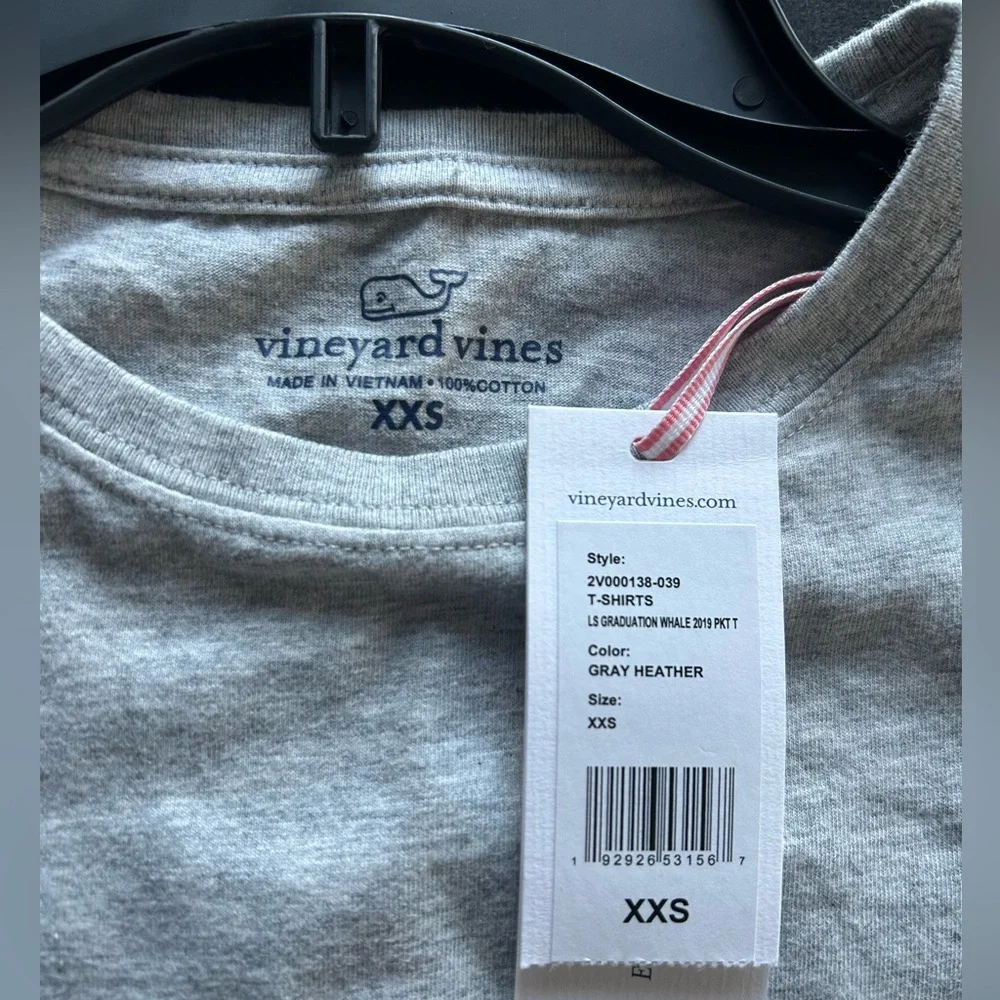 Vineyard Vines XXS NWT Class of 2019 Long Sleeve Shirt - Picture 3 of 5